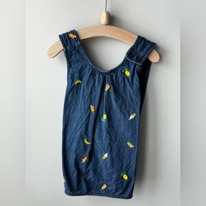 Hanna Andersson | Chambray Fruit/Ice Cream Tank Top